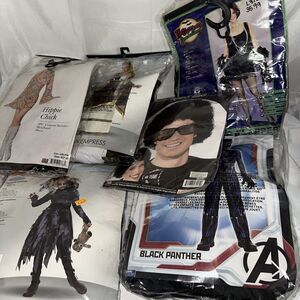 Womens Boy Girl Costumes Lot Of 6 Variety Halloween Cosplay Costumes 70s Zombie